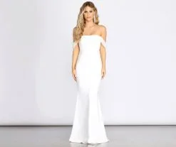 Windsor. Kalel Off The Shoulder Mermaid Dress -Formal Dresses Online Shop 05002 0610 4