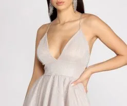 Windsor. Justine Glitter High-Low Dress -Formal Dresses Online Shop 05002 0627 3