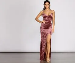 Windsor. Halle Formal Velvet Wrap Dress 18 Windsor. Halle Formal Velvet Wrap Dress -Formal Dresses Online Shop 05002 0638 1