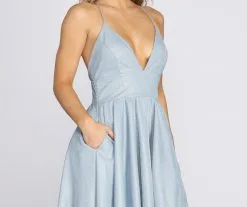 Windsor. Justine Glitter High-Low Dress -Formal Dresses Online Shop 05002 0645 4