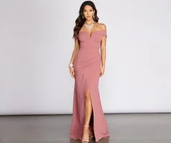 Windsor. Everylynn Formal Wrap Mermaid Dress