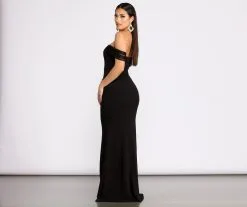 Windsor. Kalel Off The Shoulder Mermaid Dress -Formal Dresses Online Shop 05002 0651 2