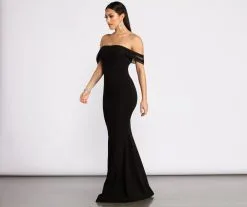 Windsor. Kalel Off The Shoulder Mermaid Dress -Formal Dresses Online Shop 05002 0651 4 1