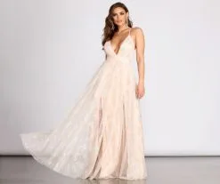 Windsor. Piper Glitter A-Line Dress