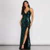 Windsor. Annalise Scroll Sequin Cross Back Dress -Formal Dresses Online Shop 05002 0705 1