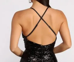 Windsor. Taya Open Back Sequin Dress -Formal Dresses Online Shop 05002 0736 5