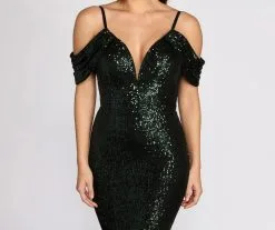 Windsor. Jillian Deep V Sequin Dress -Formal Dresses Online Shop 05002 0807 3 42b7c3c8 cca1 4158 813f dd2c9170580e