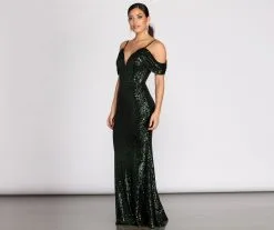 Windsor. Jillian Deep V Sequin Dress -Formal Dresses Online Shop 05002 0807 4 d81227f3 2361 441f 80b3 2887d069bc93