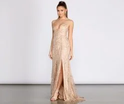 Windsor. Camille Glitter And Mesh Cross Back Dress -Formal Dresses Online Shop 05002 0818 3 4854520e 8d2e 4c61 ae91 23a7ba6b41ef