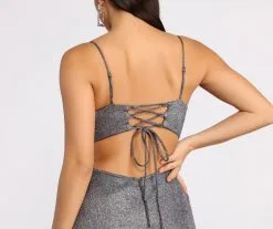 Windsor. Kari High Slit Glitter Dress 11 Windsor. Kari High Slit Glitter Dress -Formal Dresses Online Shop 05002 0841 5