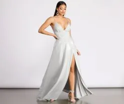 Windsor. Miranda Glitter A-Line Dress 14 Windsor. Miranda Glitter A-Line Dress -Formal Dresses Online Shop 05002 0850 1