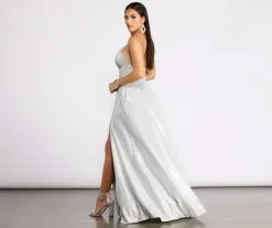 Windsor. Miranda Glitter A-Line Dress 15 Windsor. Miranda Glitter A-Line Dress -Formal Dresses Online Shop 05002 0850 2