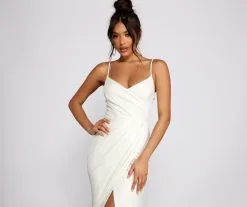 Windsor. Parker Formal Metallic Wrap Dress 9 Windsor. Parker Formal Metallic Wrap Dress -Formal Dresses Online Shop 05002 0884 4