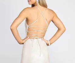 Windsor. Char Formal Lattice Glitter Dress -Formal Dresses Online Shop 05002 0898 5 1