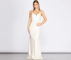 Windsor. Harley Formal Knot Glitter Dress -Formal Dresses Online Shop 05002 0900 2