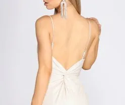 Windsor. Harley Formal Knot Glitter Dress -Formal Dresses Online Shop 05002 0900 4