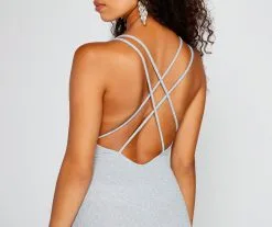 Windsor. Avalee Formal Glitter Laceup Dress 11 Windsor. Avalee Formal Glitter Laceup Dress -Formal Dresses Online Shop 05002 0917 5