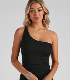 Windsor. Joules Formal One Shoulder Crepe Dress -Formal Dresses Online Shop 05002 0952 4