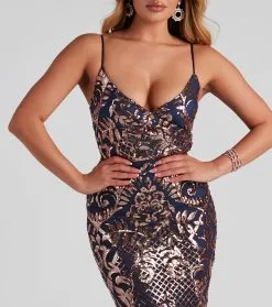 Windsor. Rainn Formal Sequin Sleeveless Dress -Formal Dresses Online Shop 05002 0961 4