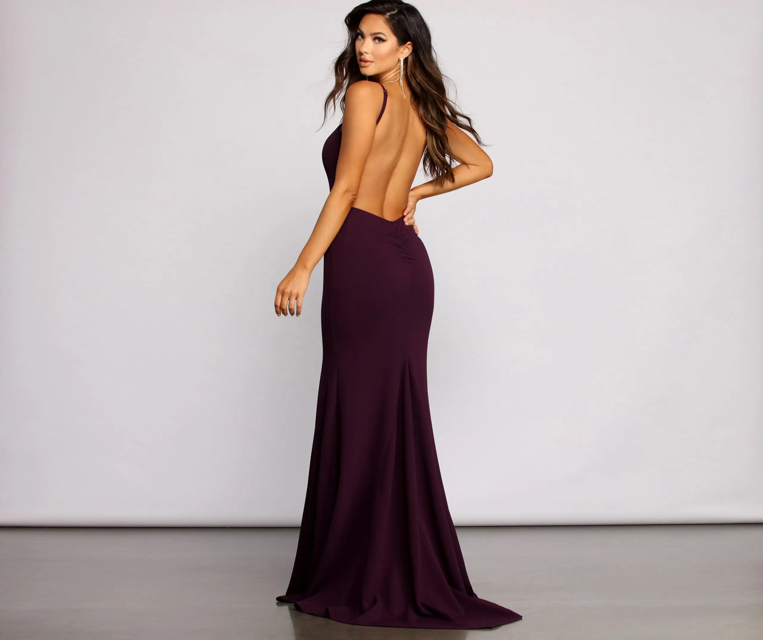 Windsor. Cara Formal Crepe Open Back Dress 4 Windsor. Cara Formal Crepe Open Back Dress - Image 2