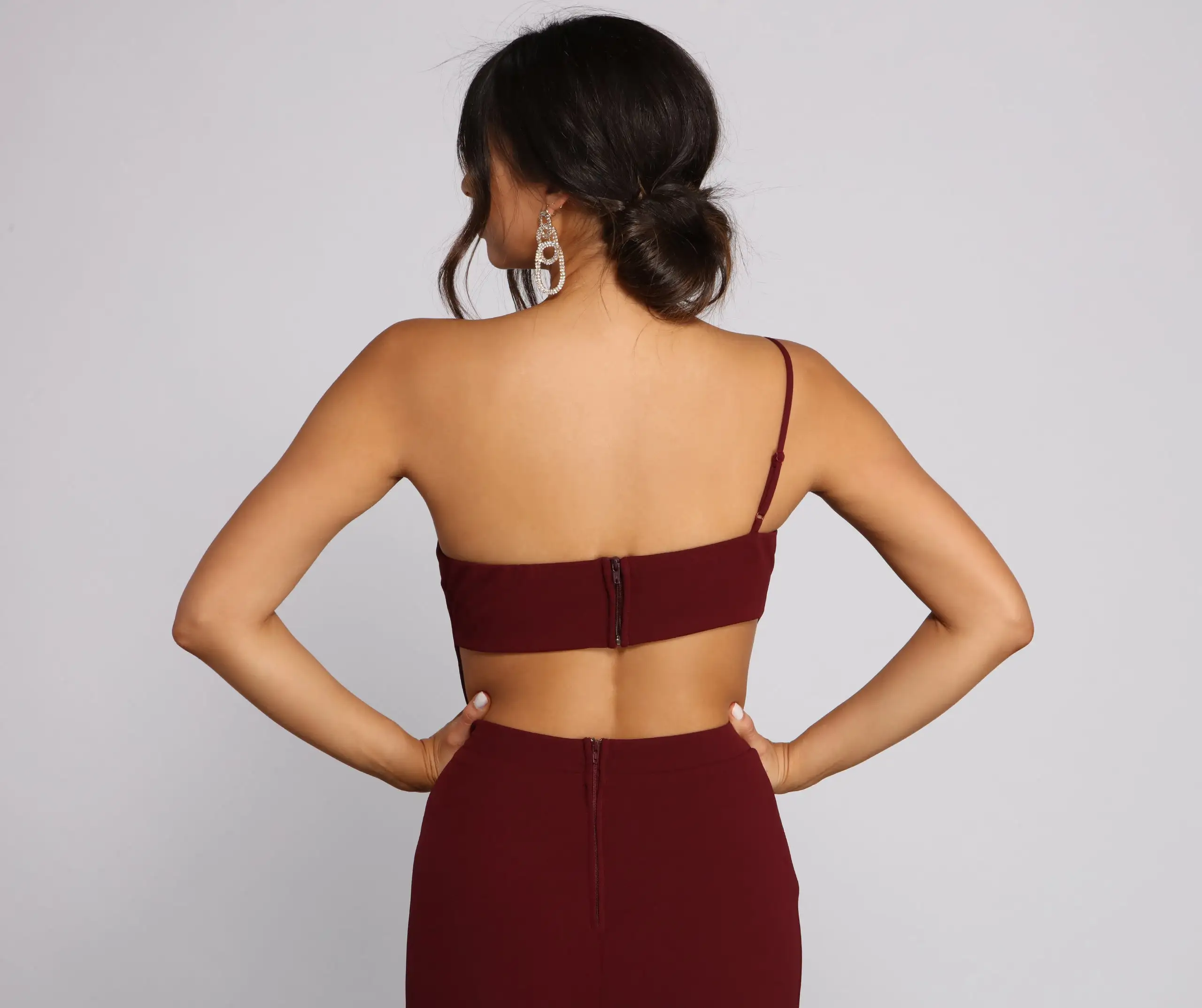 Windsor. Alice Formal One Shoulder Crepe Dress 7 Windsor. Alice Formal One Shoulder Crepe Dress - Image 5