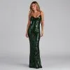 Windsor. Serena Sequin Mesh Mermaid Dress