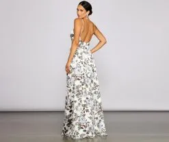 Windsor. Tatiana Formal Floral High Slit A-Line Dress -Formal Dresses Online Shop 05002 1220 2 f3d79885 5dfb 4985 8ab8 0f4b5fcd7a12