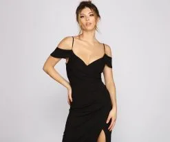 Windsor. Eva Off-The-Shoulder Wrap-Front Formal Dress -Formal Dresses Online Shop 05002 1250 4 256a1cff 4df3 4abb b685 48311f6e2013