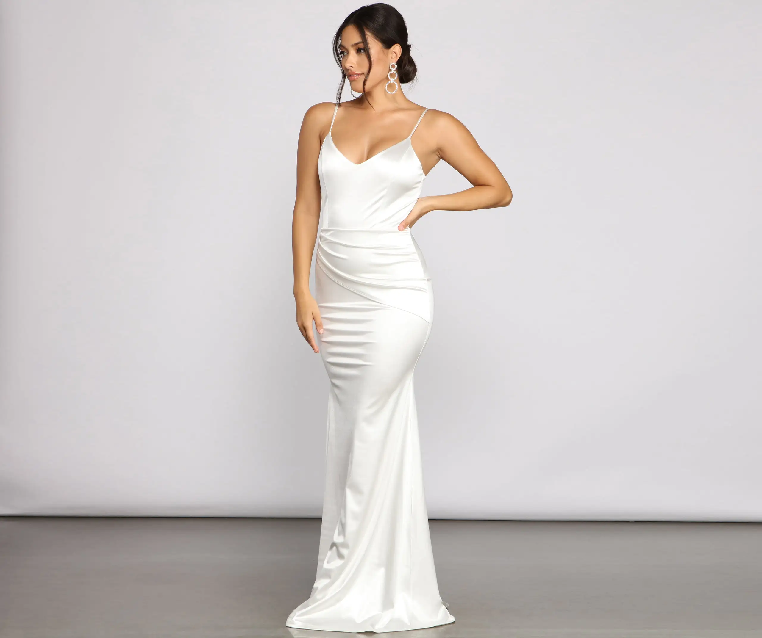 Windsor. Emilia Draped Satin Gown 5 Windsor. Emilia Draped Satin Gown - Image 3