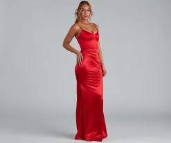 Windsor. Emilia Draped Satin Gown 25 Windsor. Emilia Draped Satin Gown -Formal Dresses Online Shop 05002 1291 4 3d085b27 71e2 467f b8db 9e9258ed2930