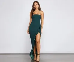 Windsor. PLACEHOLDER - Tiffany Sleeveless High Slit Formal Dress