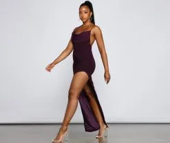 Windsor. Inez Formal High Slit Ruched Dress -Formal Dresses Online Shop 05002 1315 4 1b4c17d6 7578 4d2f a44c b376280c88cd