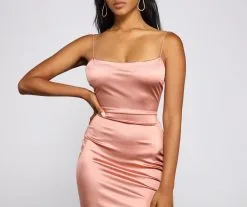 Windsor. Nat Formal Backless Satin Dress 8 Windsor. Nat Formal Backless Satin Dress -Formal Dresses Online Shop 05002 1328 3