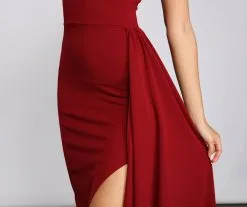 Windsor. Peyton One Shoulder Crepe Dress -Formal Dresses Online Shop 05002 1336 4