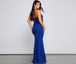 Windsor. Bianca Ruched Mermaid Formal Dress -Formal Dresses Online Shop 05002 1355 2
