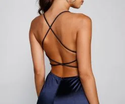 Windsor. Nola Darling Satin Evening Gown -Formal Dresses Online Shop 05002 1375 3