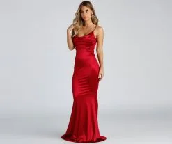 Windsor. Shakira Cowl Neck Lace Mermaid Formal Dress -Formal Dresses Online Shop 05002 1393 4