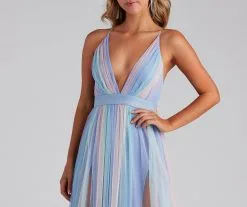 Windsor. Nylah Pleated Rainbow A-Line Dress -Formal Dresses Online Shop 05002 1394 3 ca5c8c62 c5c3 4c2e 8e4d fb5751e0701d