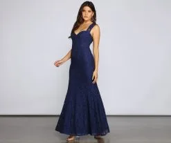 Windsor. Caroline Lace Mermaid Dress -Formal Dresses Online Shop 05002 1481 4