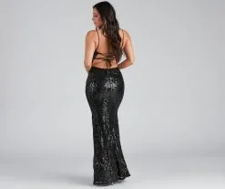 Windsor. Serena Sequin Mesh Mermaid Dress 16 Windsor. Serena Sequin Mesh Mermaid Dress -Formal Dresses Online Shop 05002 1498 2