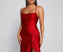 Windsor. Paige Ruffled Wrap-Front Formal Dress -Formal Dresses Online Shop 05002 1622 4 5cc9e411 0b61 460d 8e12 71dbd7743153