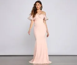 Windsor. Daphne Formal Ruffled Mermaid Dress