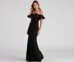 Windsor. Daphne Formal Ruffled Mermaid Dress -Formal Dresses Online Shop 05002 1655 2