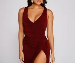 Windsor. Serena Formal High Slit Lurex Dress -Formal Dresses Online Shop 05002 1689 3 f7e34039 1ada 4659 b051 66c6411d2d82