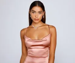 Windsor. Bristol Formal Satin Lace-Up Dress -Formal Dresses Online Shop 05002 1691 4