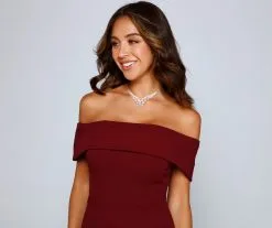Windsor. Coralie Off Shoulder Front Slit Dress 54 Windsor. Coralie Off Shoulder Front Slit Dress -Formal Dresses Online Shop 05002 1702 3 f5f58687 5475 40b0 9f5f 9daf5f57abda