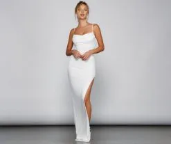 Windsor. Fatima Sequin Cowl Neck Bodycon Formal Dress -Formal Dresses Online Shop 05002 1774 3