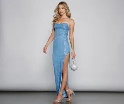 Windsor. Fatima Sequin Cowl Neck Bodycon Formal Dress -Formal Dresses Online Shop 05002 1779 3