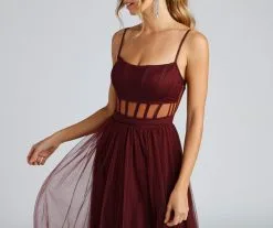 Windsor. Kim Mesh Corset Tulle Formal Dress -Formal Dresses Online Shop 05002 1815 3 d19d67b1 8e5f 4e35 ac0f bdeefb80a650