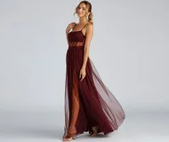 Windsor. Kim Mesh Corset Tulle Formal Dress -Formal Dresses Online Shop 05002 1815 4 8e4f0180 9d41 4a5f 828f c0b8eb107d33